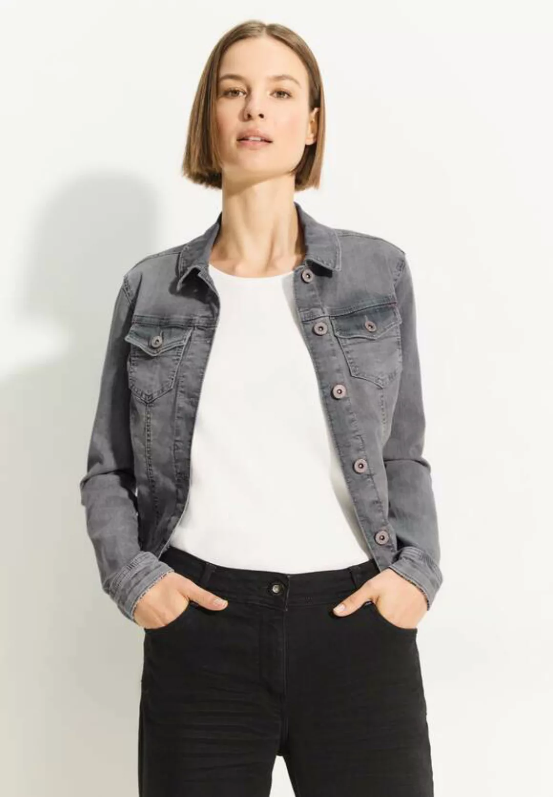 Cecil Jeansblazer mit Brusttaschen günstig online kaufen