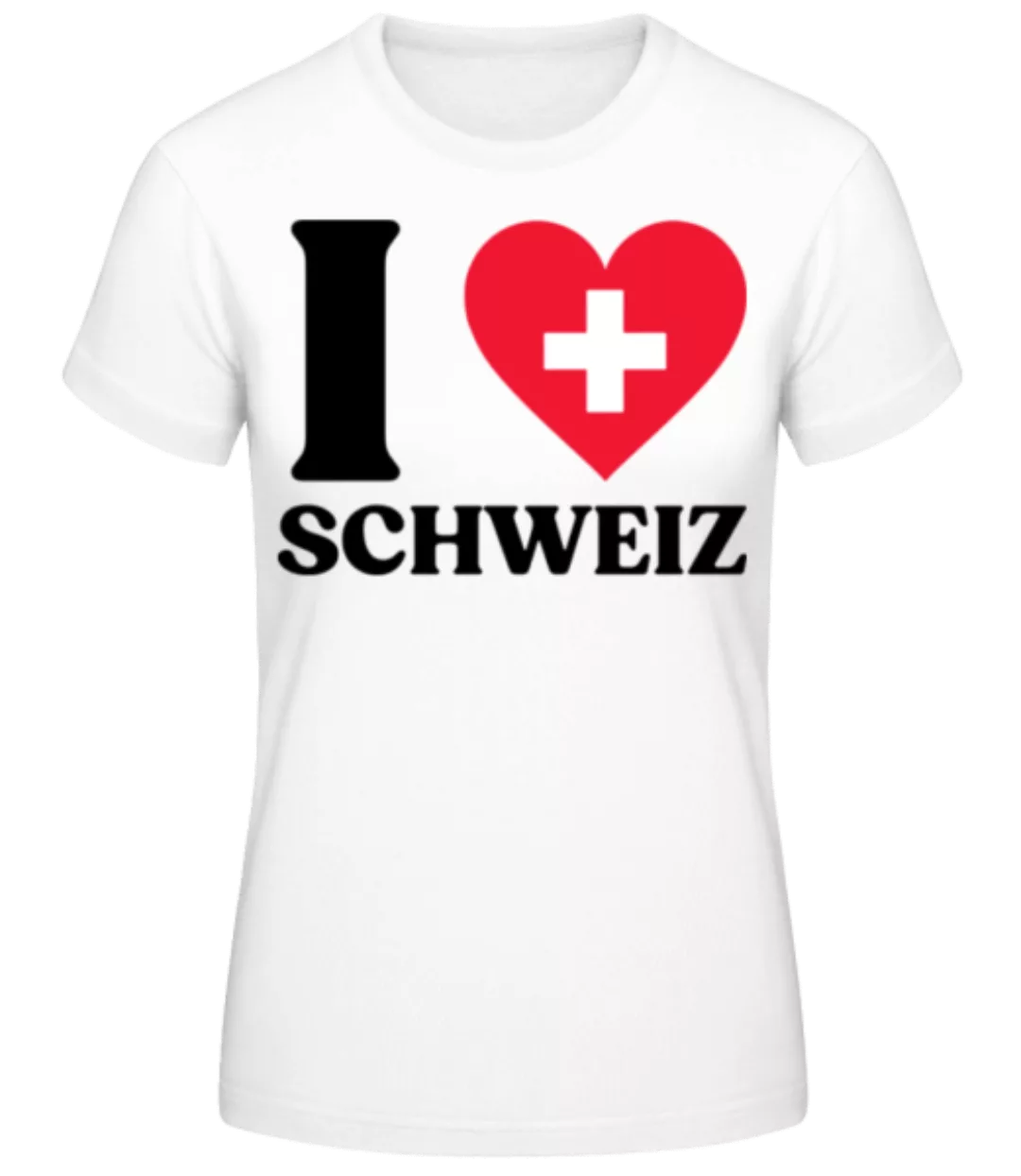 I Love Schweiz · Frauen Basic T-Shirt günstig online kaufen