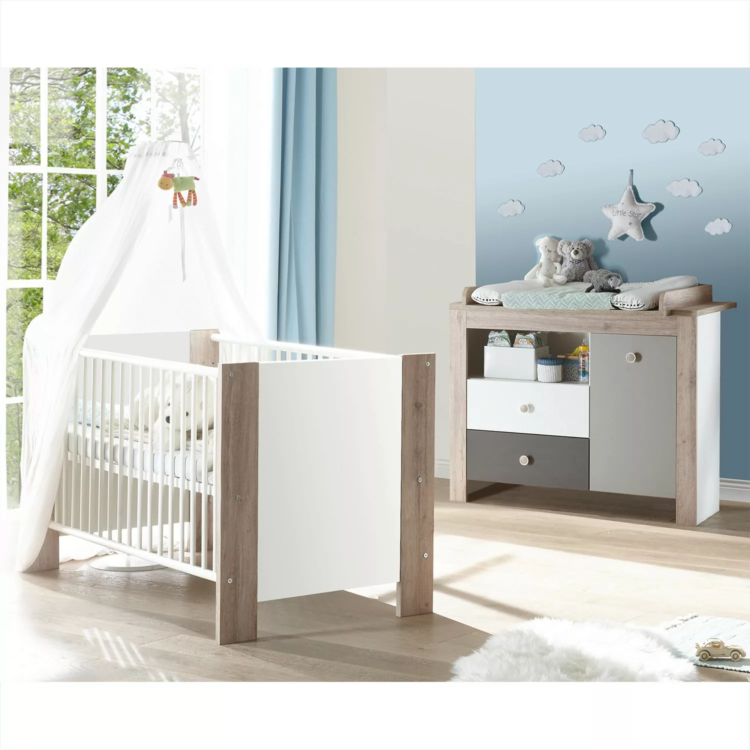 home24 Babyzimmer-Set Bea III (2-teilig) günstig online kaufen