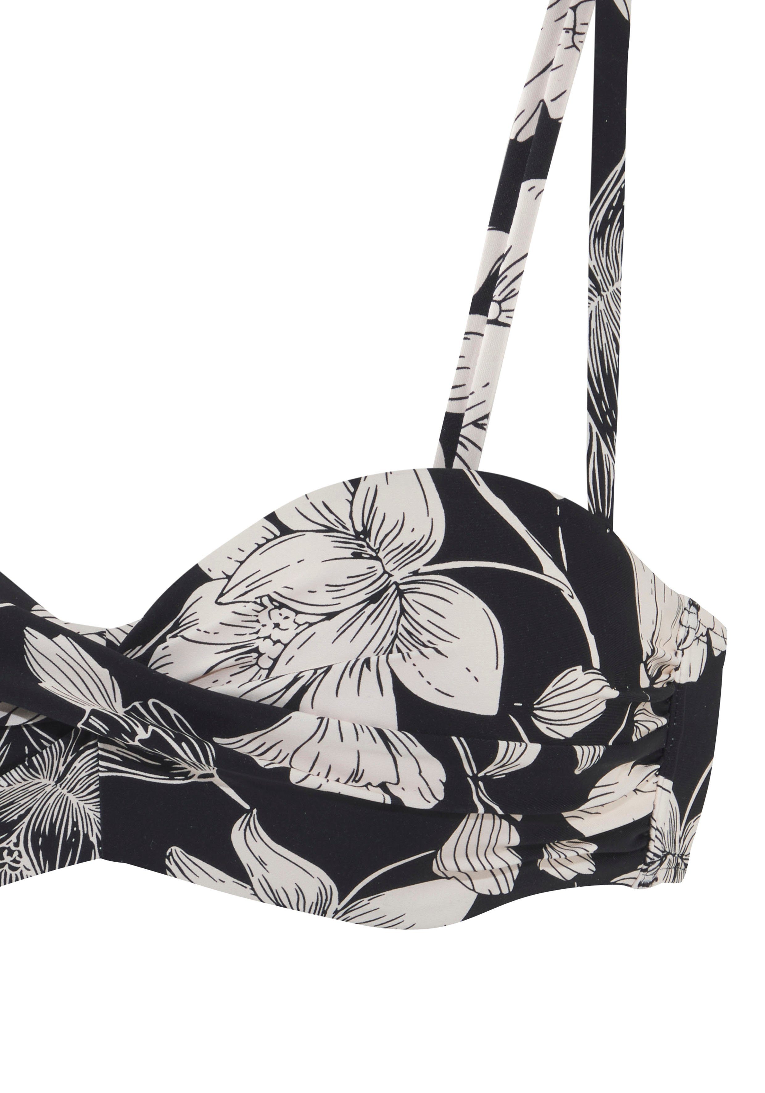s.Oliver Bügel-Bandeau-Bikini-Top Lady, mit floralem Design günstig online kaufen