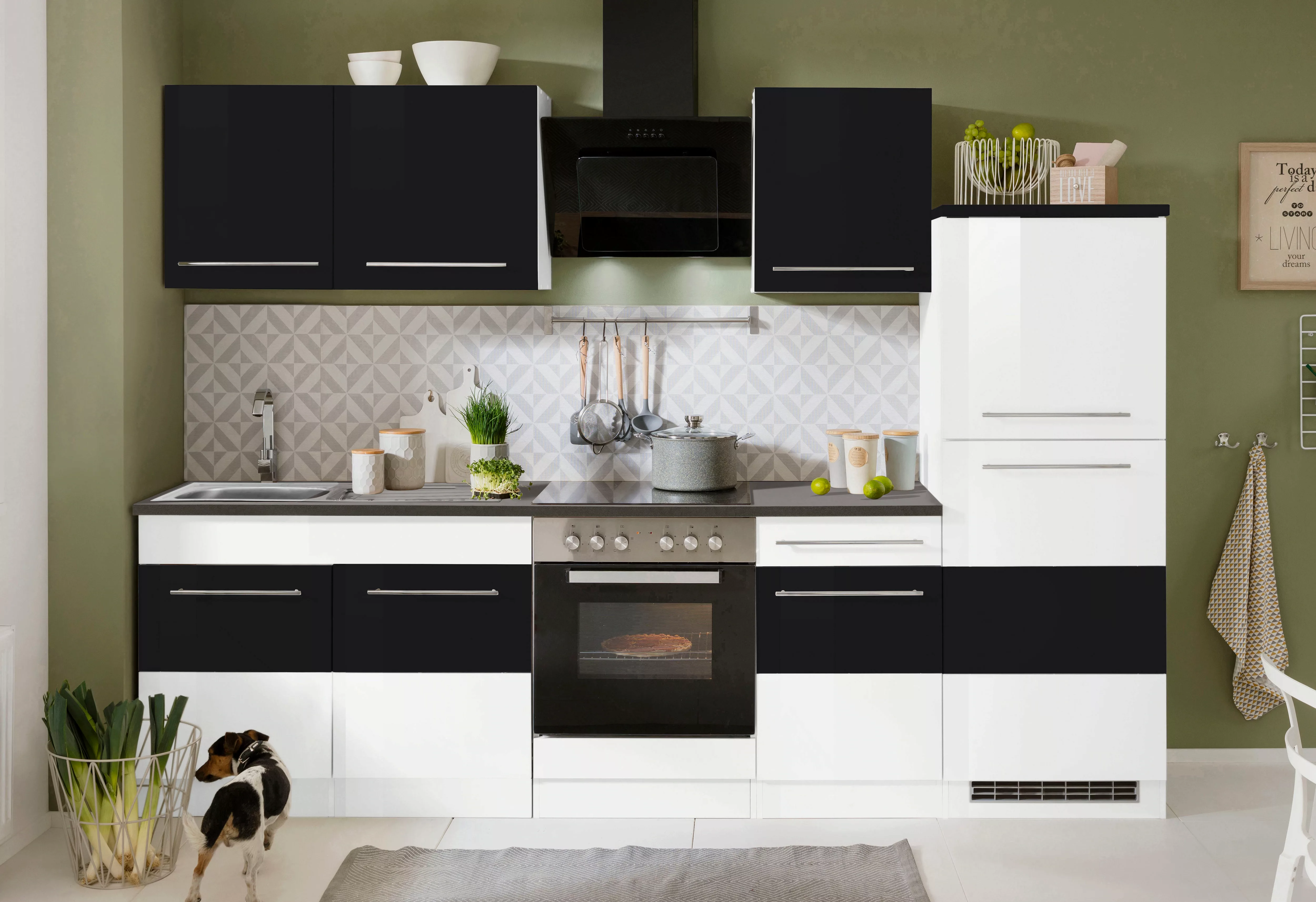 HELD MÖBEL Küchenzeile "Trient", mit E-Geräten, Breite 270 cm günstig online kaufen
