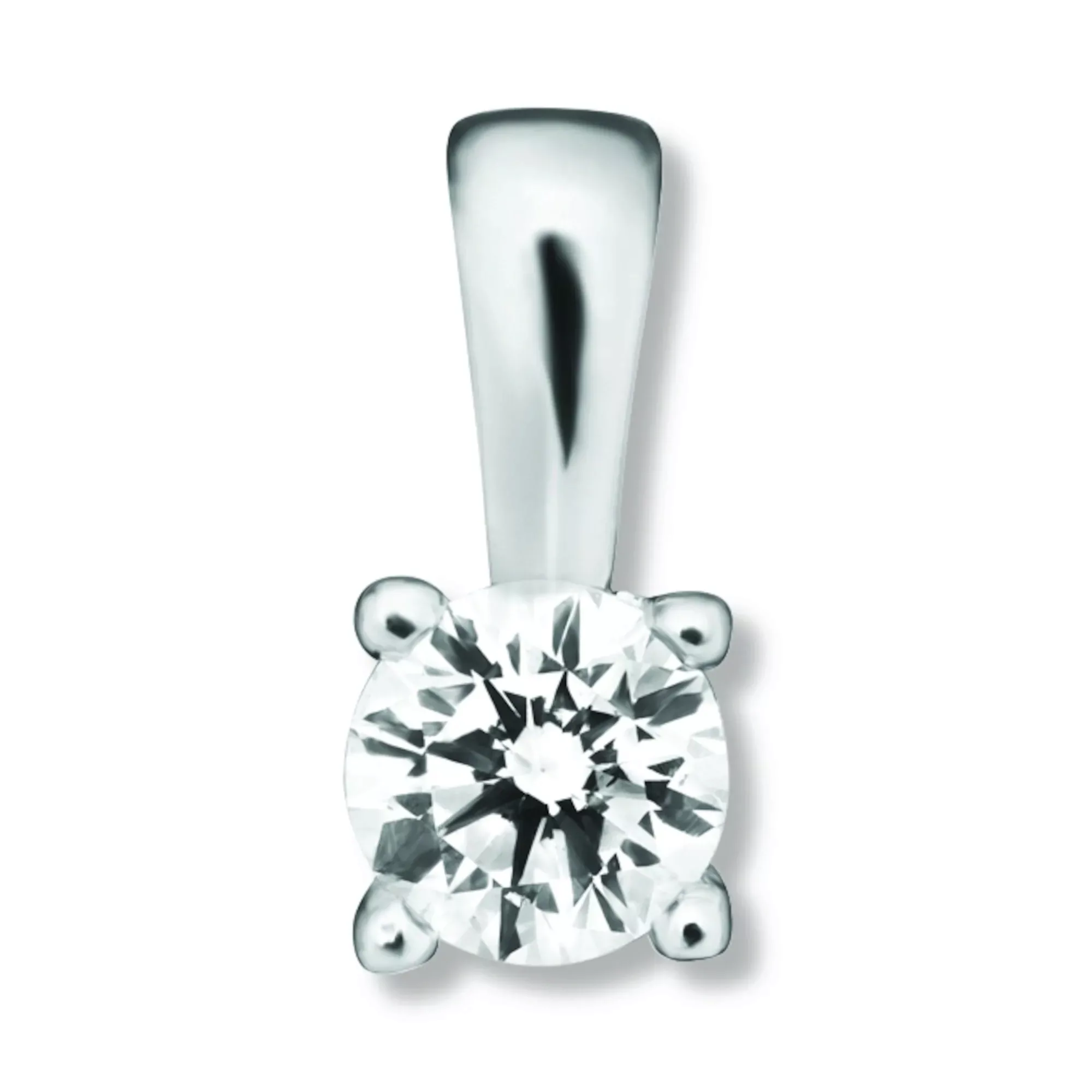 ONE ELEMENT Kettenanhänger "0.1 ct Diamant Brillant Anhänger aus 585 Weißgo günstig online kaufen