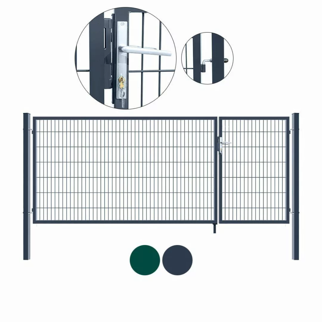 HOME DELUXE Gartentor Doppelflügel Gartentor ADITUS günstig online kaufen