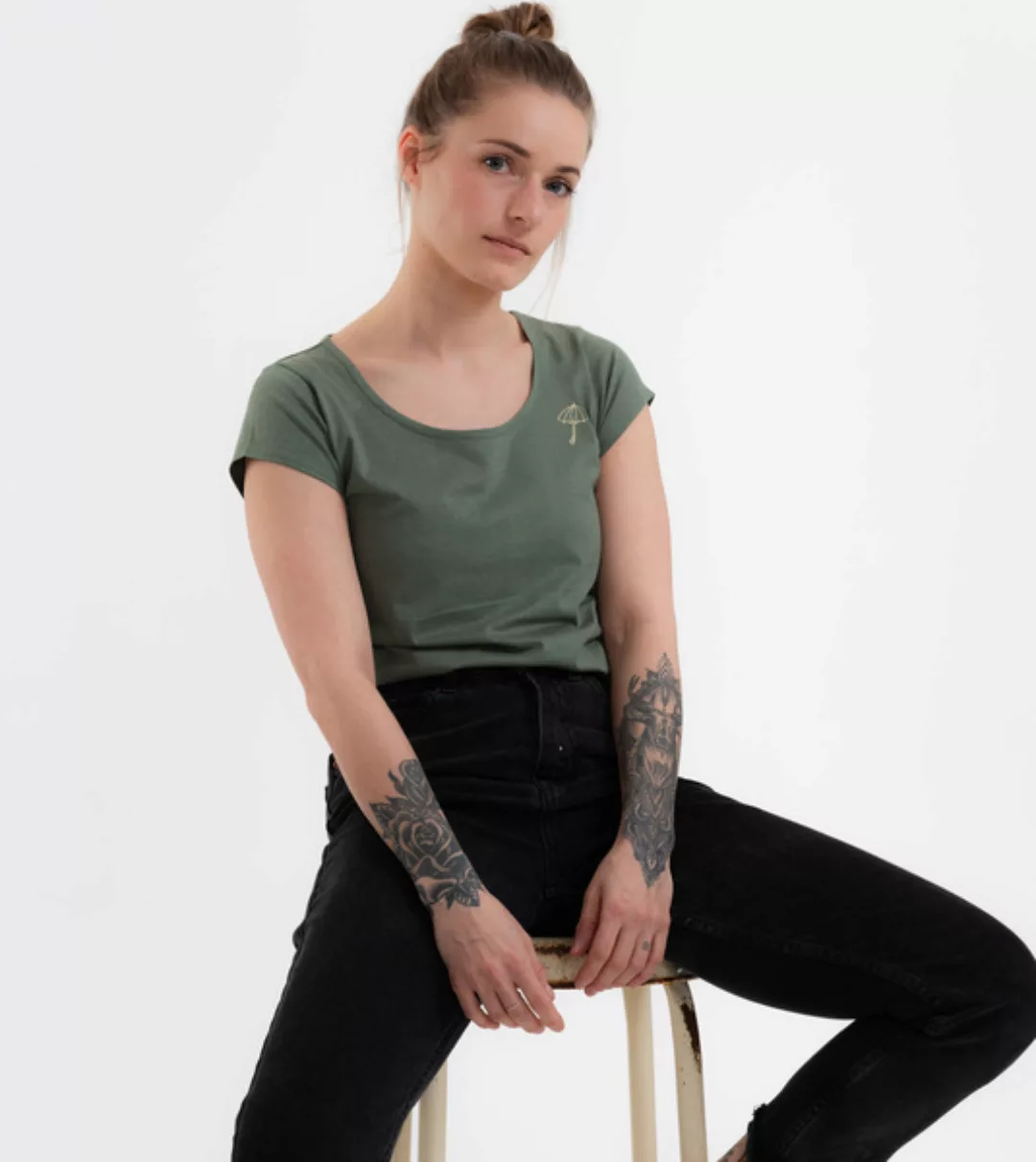 Shirt Asheville Kleiner Schirm Aus Biobaumwolle günstig online kaufen