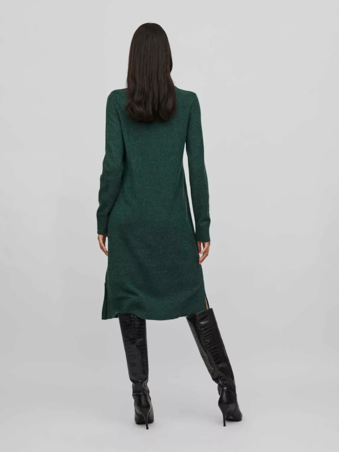 Vila Strickkleid "VIRIL CREW NECK L/S MIDI DRESS - NOOS" günstig online kaufen