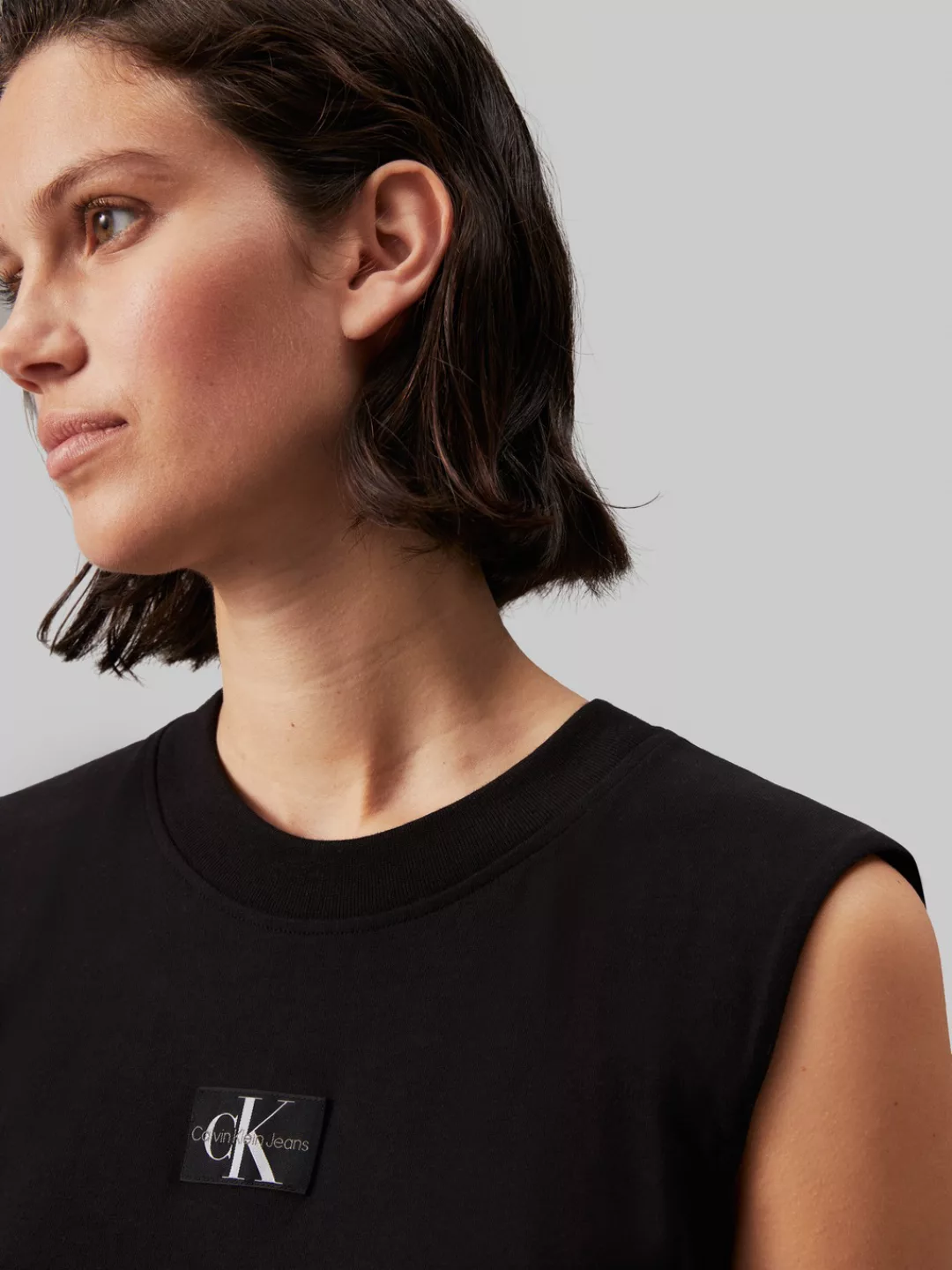 Calvin Klein Jeans Shirtkleid "WOVEN LABEL LOOSE TEE DRESS", mit Logopatch günstig online kaufen