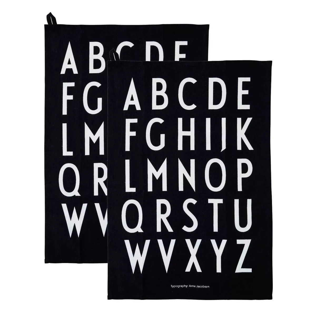 Design Letters Geschirrtuch 40 x 60cm 2er Pack schwarz günstig online kaufen