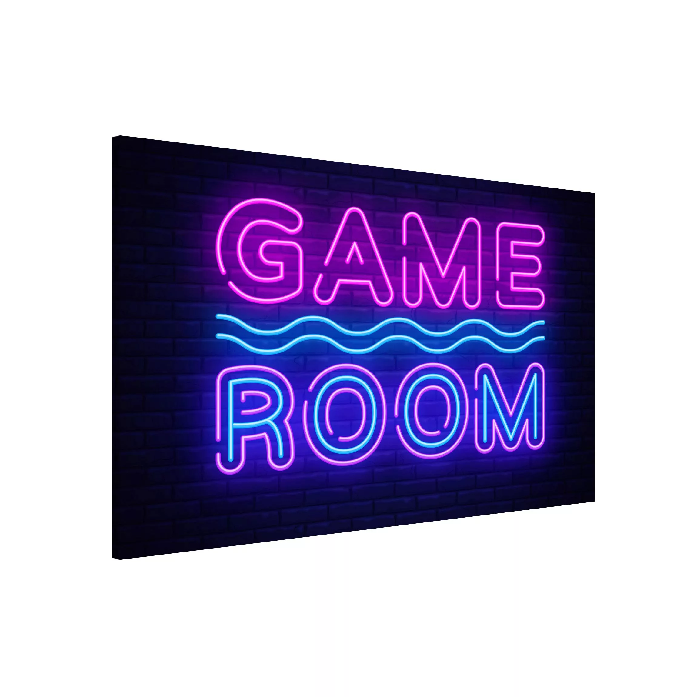 Magnettafel Neon Text Game Room günstig online kaufen