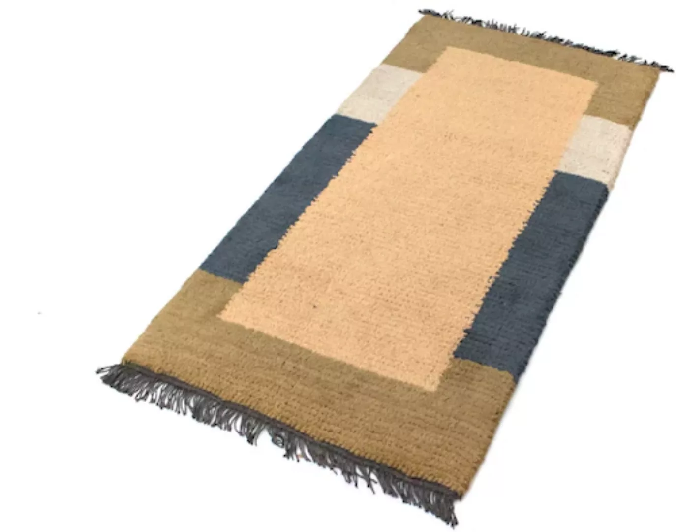 morgenland Wollteppich »Nepal Teppich handgeknüpft braun«, rechteckig günstig online kaufen