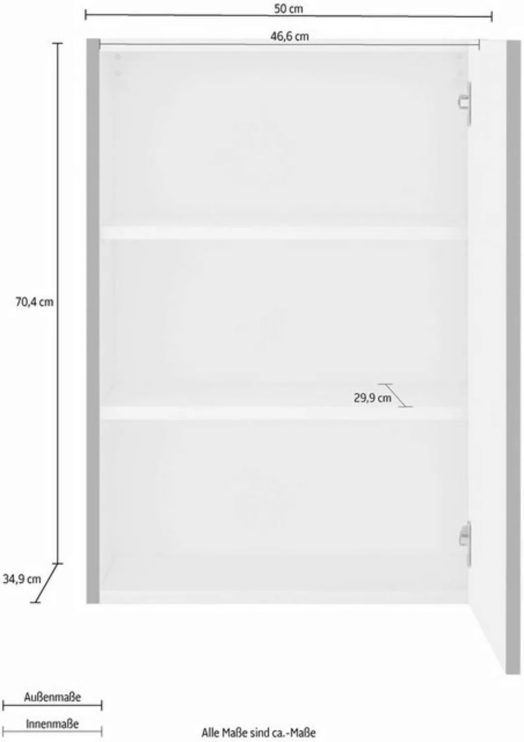 OPTIFIT Hängeschrank "Parma", Breite 50 cm günstig online kaufen