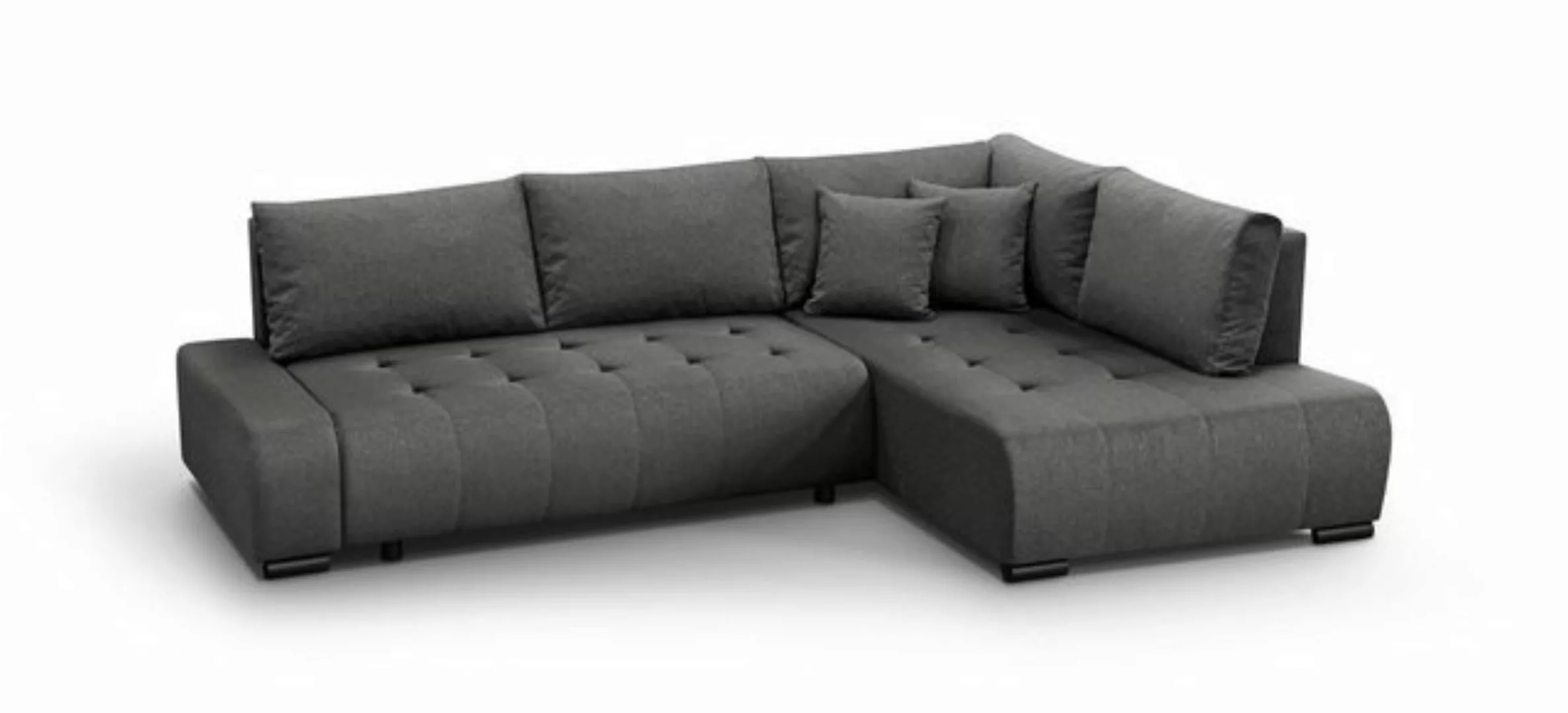 Beautysofa Ecksofa Dante L, mit Schlaffunktion, mit Bettkasten, L-Form Klap günstig online kaufen