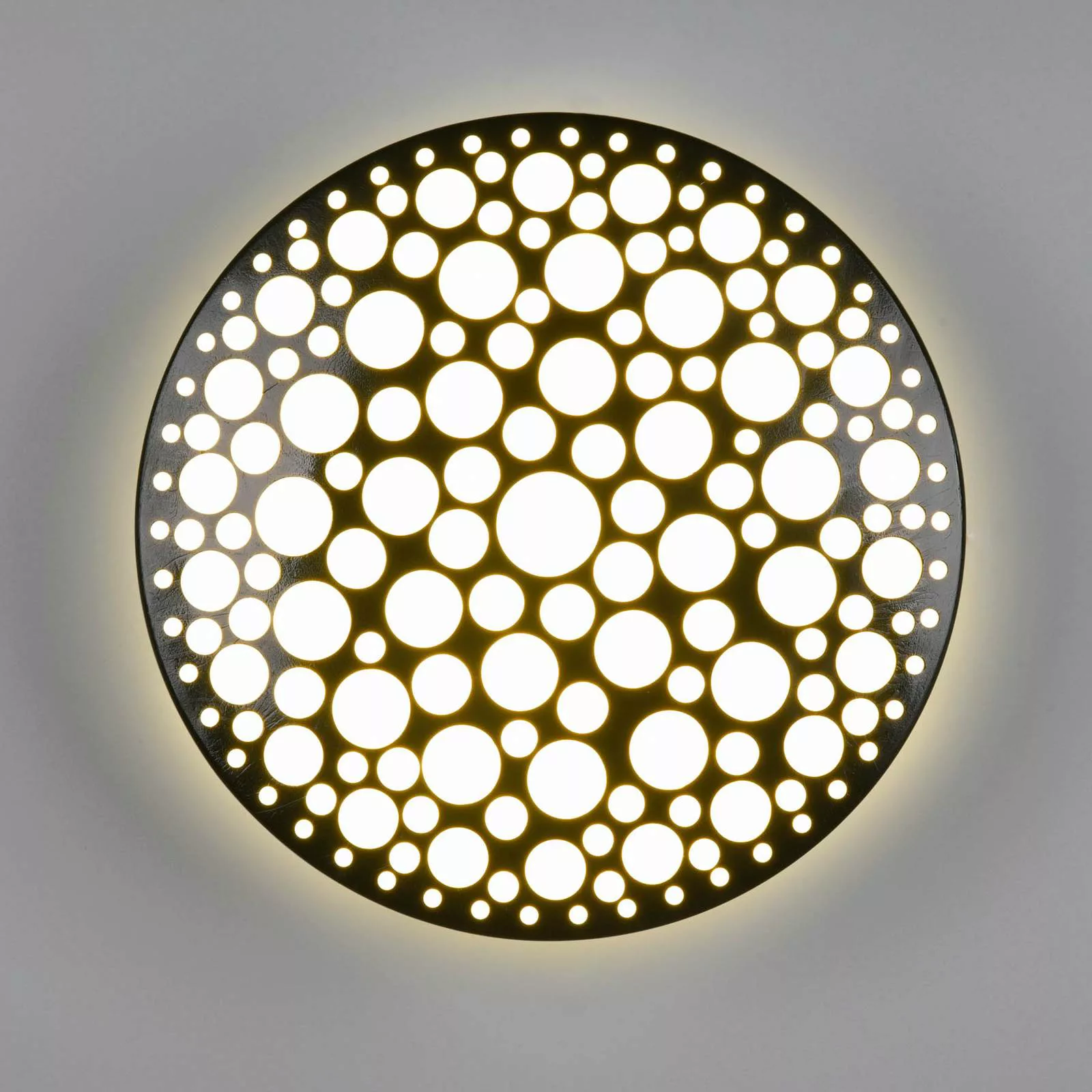 LED-Deckenleuchte Chizu, Ø 28,5 cm, 3.000K schwarz günstig online kaufen