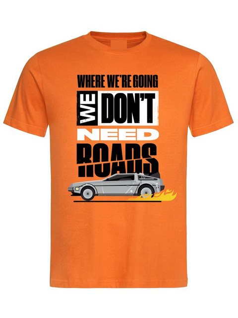 Back To The Future We Don't Need Herren T-Shirt orange günstig online kaufen