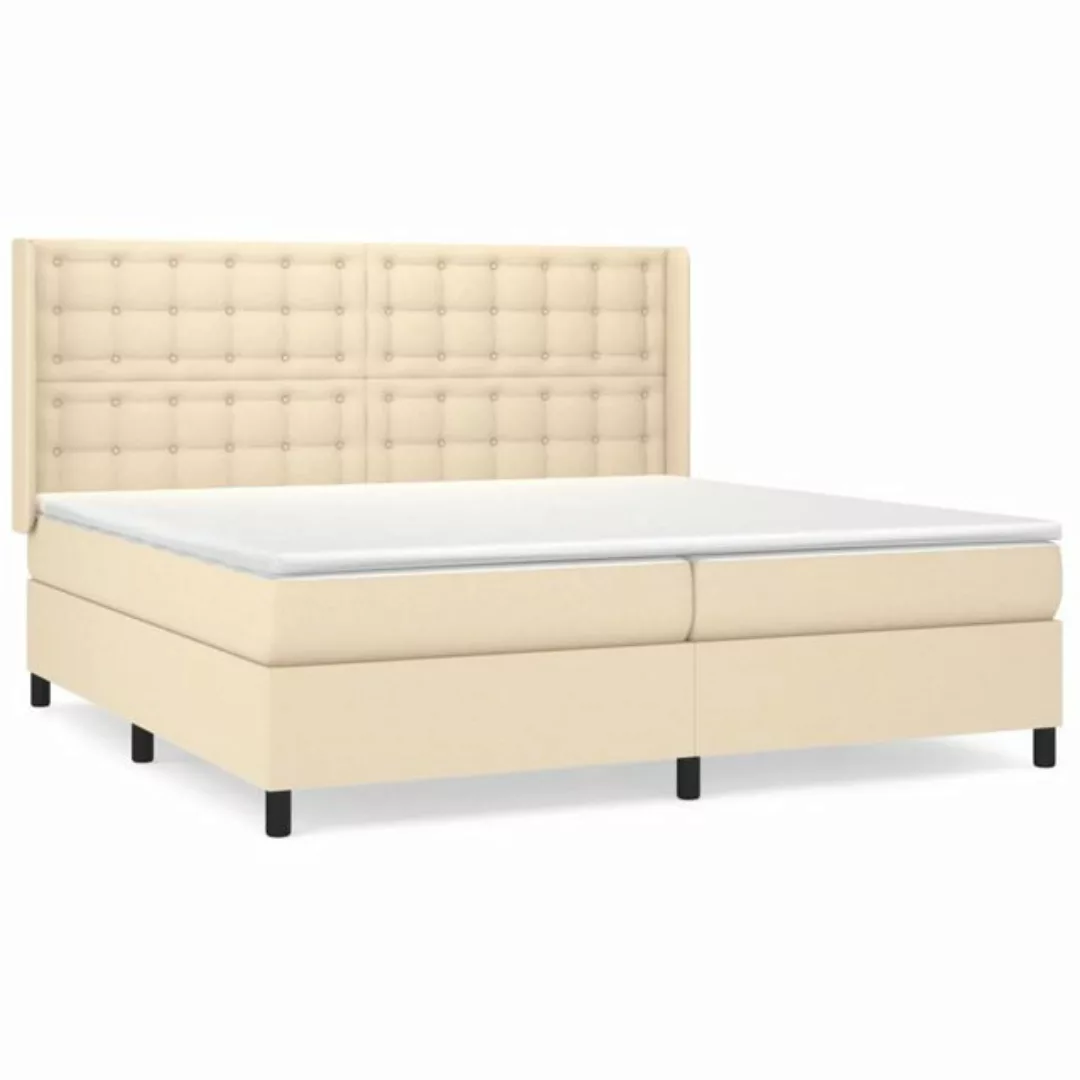 vidaXL Boxspringbett Bett Boxspringbett mit Matratze & Topper Stoff verschi günstig online kaufen