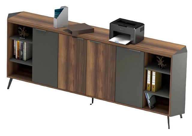 JVmoebel Aktenschrank Braun Aktenschrank Schrank Office Sideboard Ablagekom günstig online kaufen