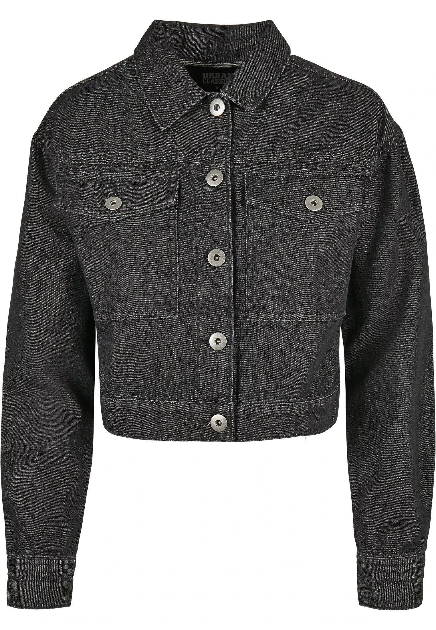 URBAN CLASSICS Outdoorjacke "Damen Ladies Short Oversized Denim Jacket", (1 günstig online kaufen
