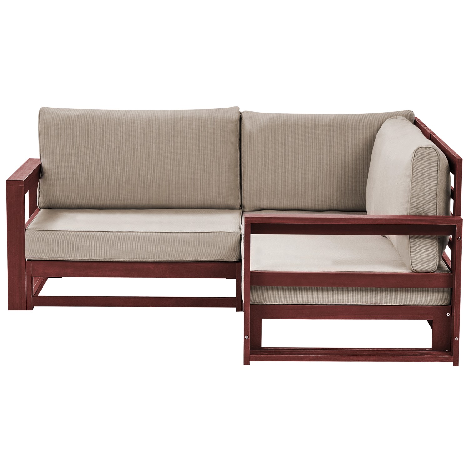 Beliani Gartensofa TIMOR Taupe 167x167x72 günstig online kaufen