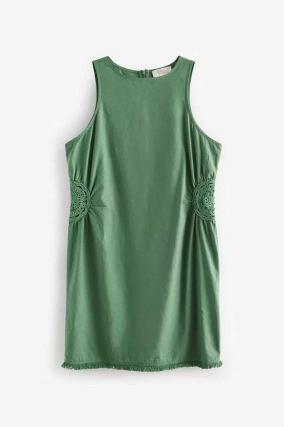 Next Sommerkleid Sommerkleid mit Lochstickerei und Leinenanteil (1-tlg) günstig online kaufen