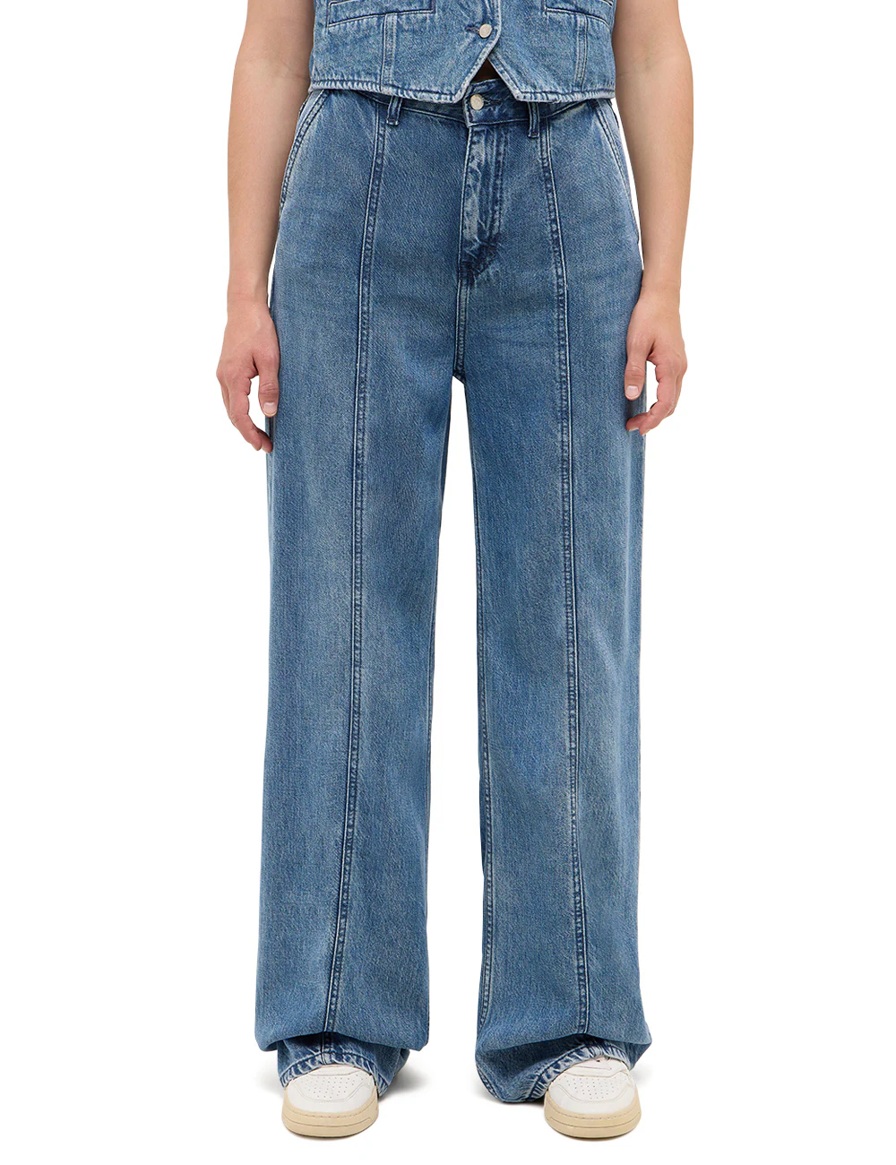 MUSTANG 5-Pocket-Hose "Damen Style Luise Wide" günstig online kaufen