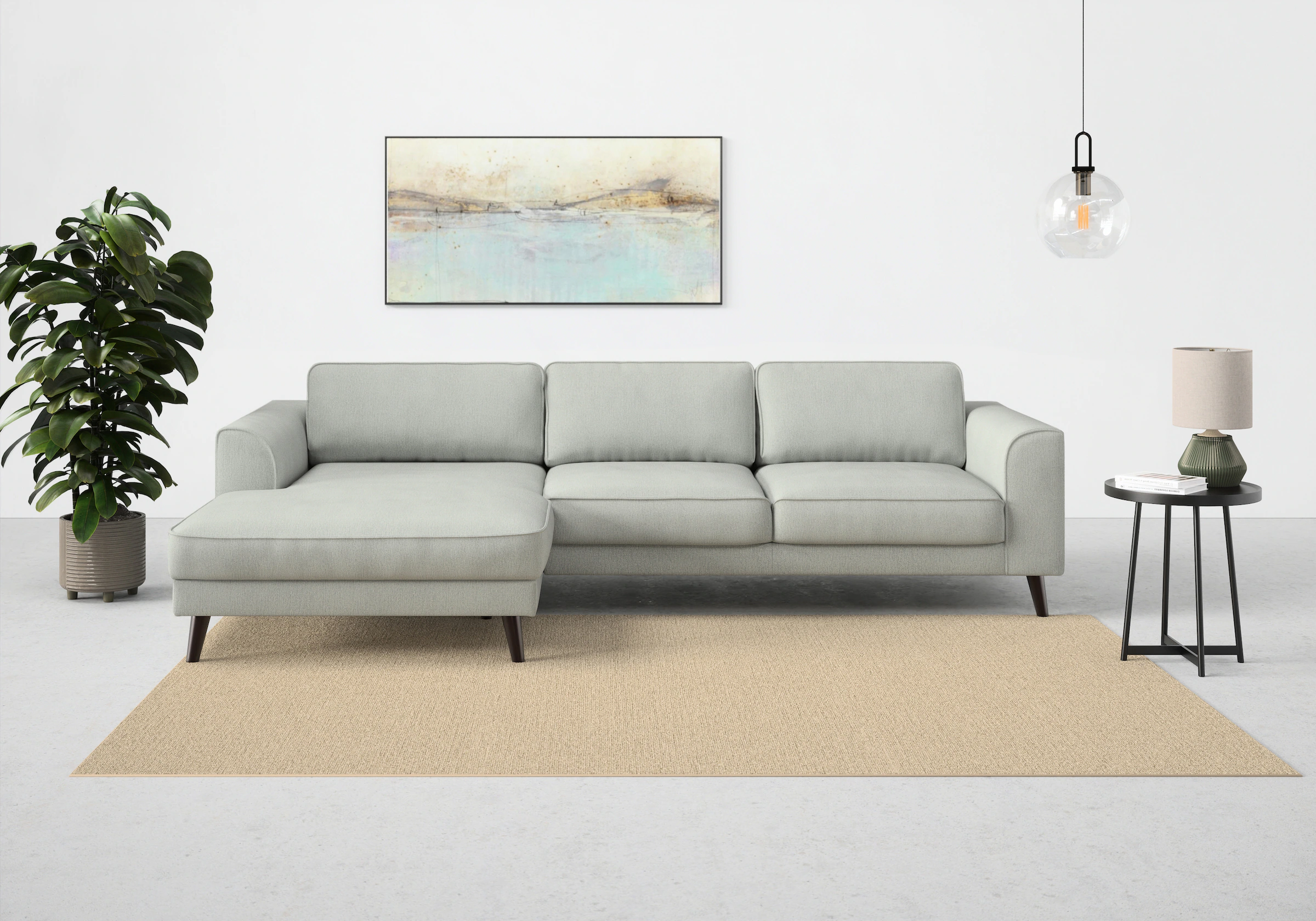 TRENDMANUFAKTUR Ecksofa "Lumber Jack, elegantes Designsofa, zeitlos modern, günstig online kaufen