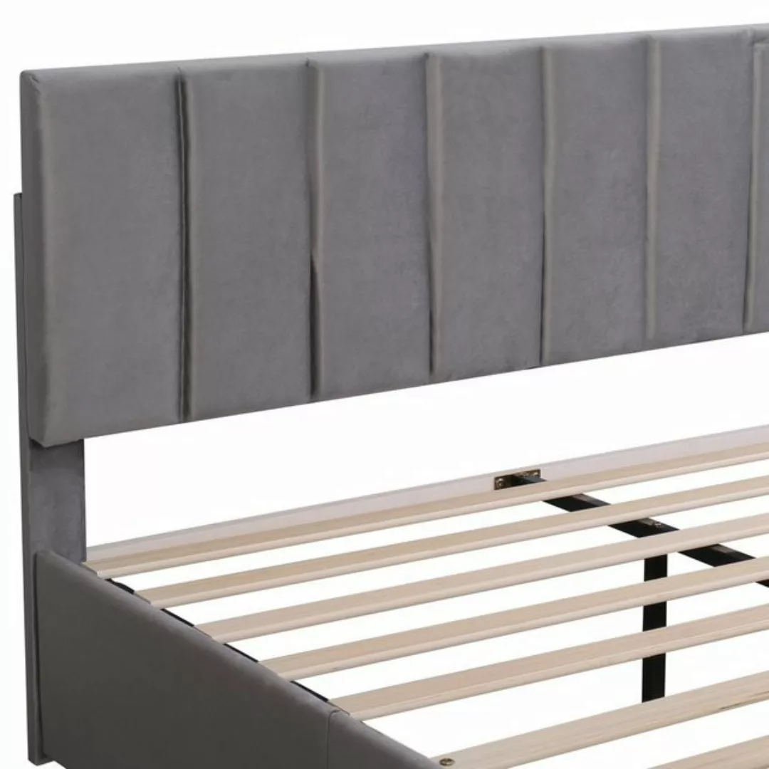 Sweiko Polsterbett, Doppelbett mit 4 Schubladen und hoher Rückenlehne, 160* günstig online kaufen