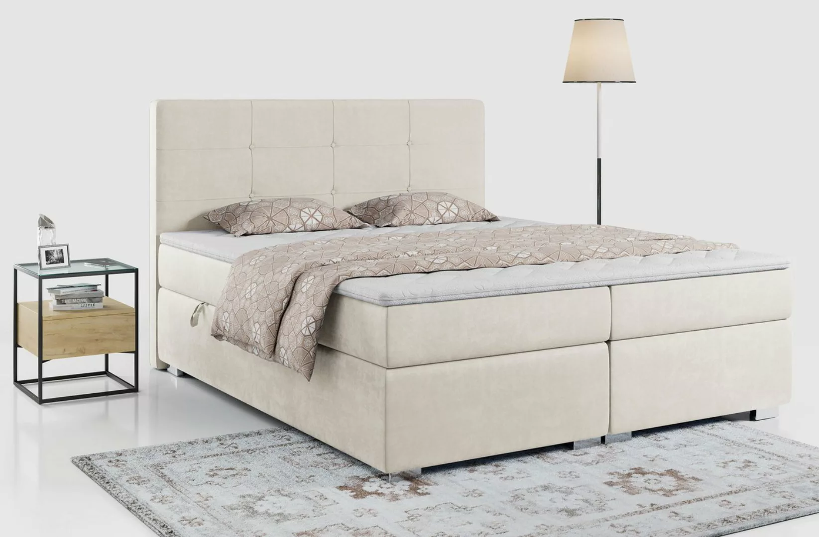 MKS MÖBEL Boxspringbett VESNA, Doppelbett zum Schlafzimmer, Stauraum, Multi günstig online kaufen