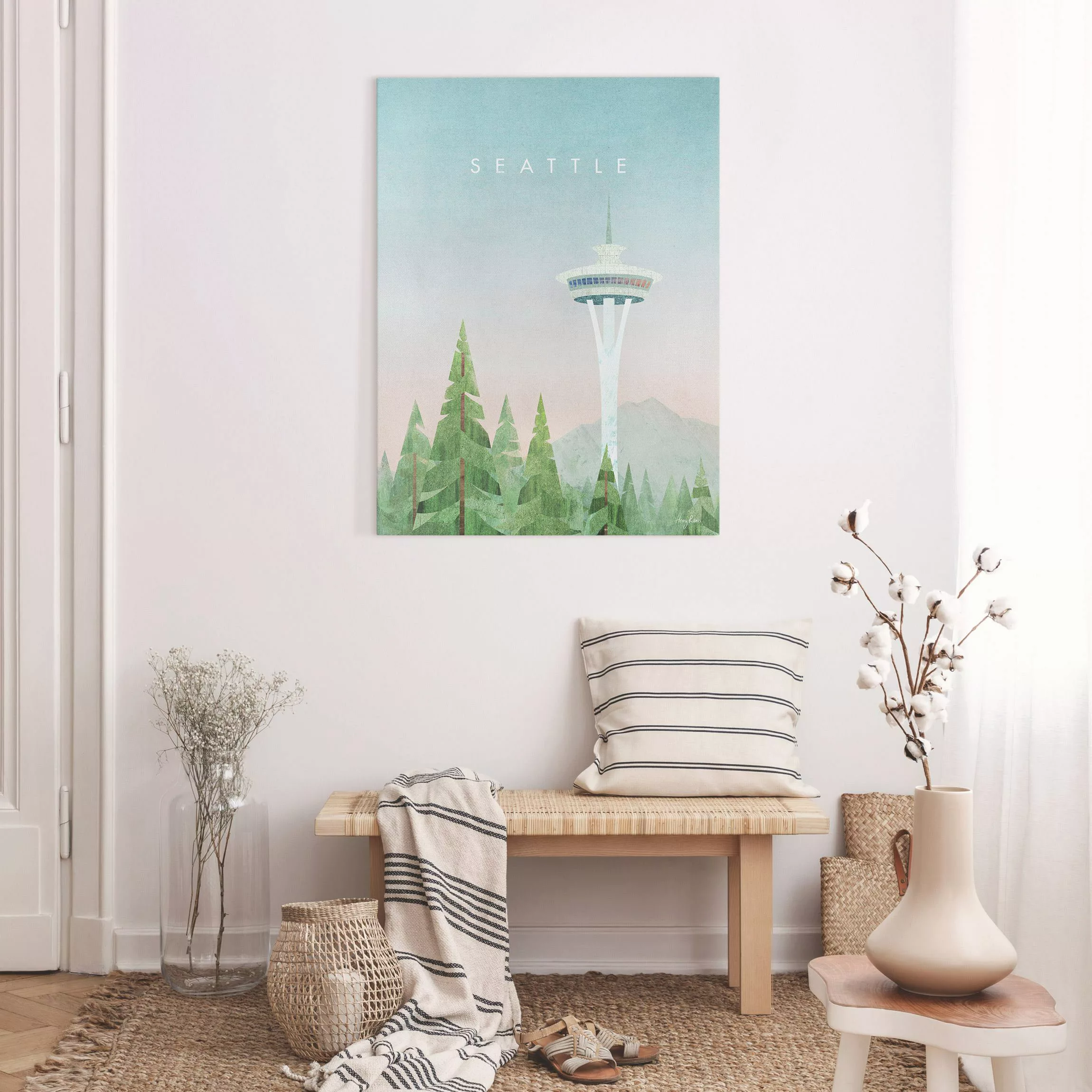 Leinwandbild Reiseposter - Seattle günstig online kaufen