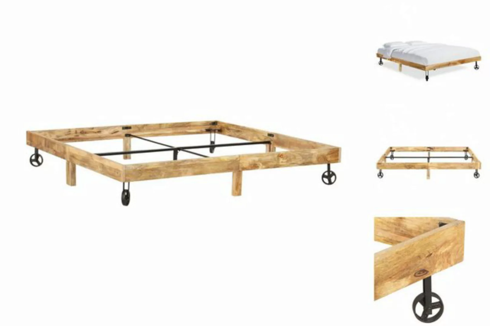 Bettgestell Massivholz Mango 200 X 200 Cm günstig online kaufen