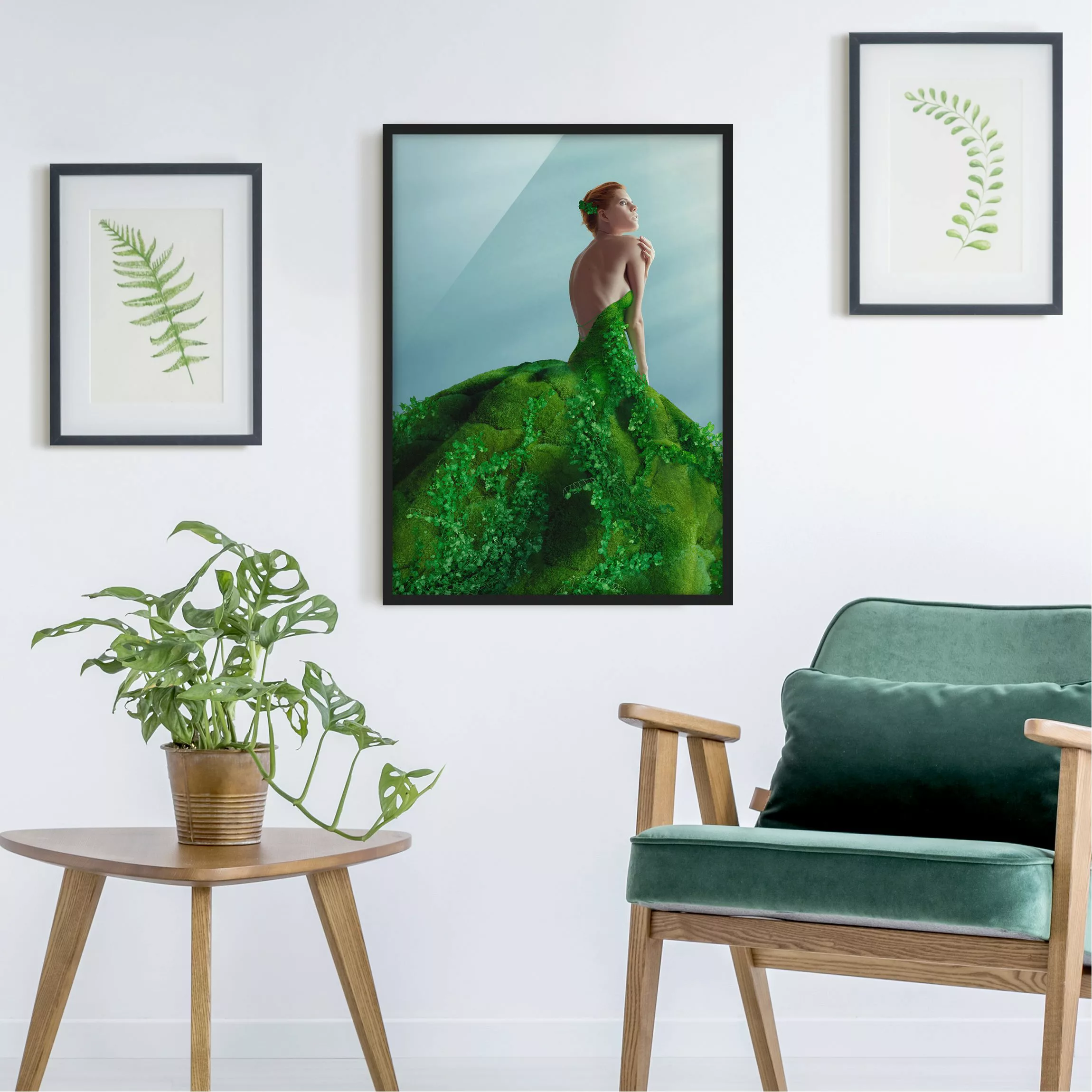 Bild mit Rahmen Portrait - Hochformat Mother Nature günstig online kaufen