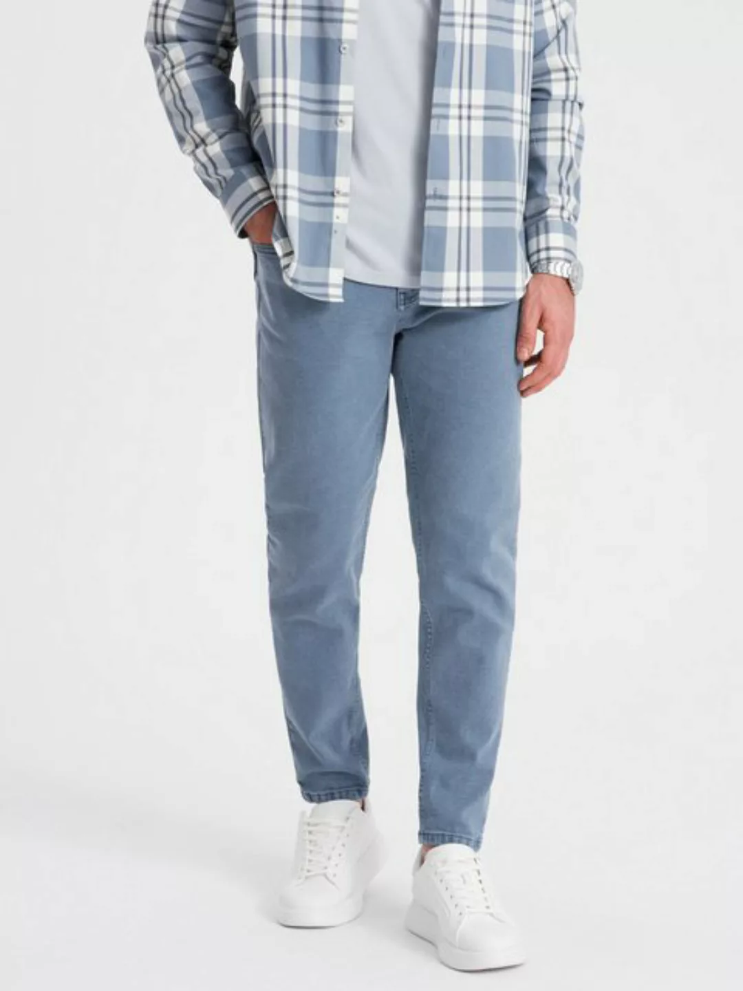 OMBRE Slim-fit-Jeans Herren Jeanshose ohne Reibung SLIM FIT - camel V10 günstig online kaufen