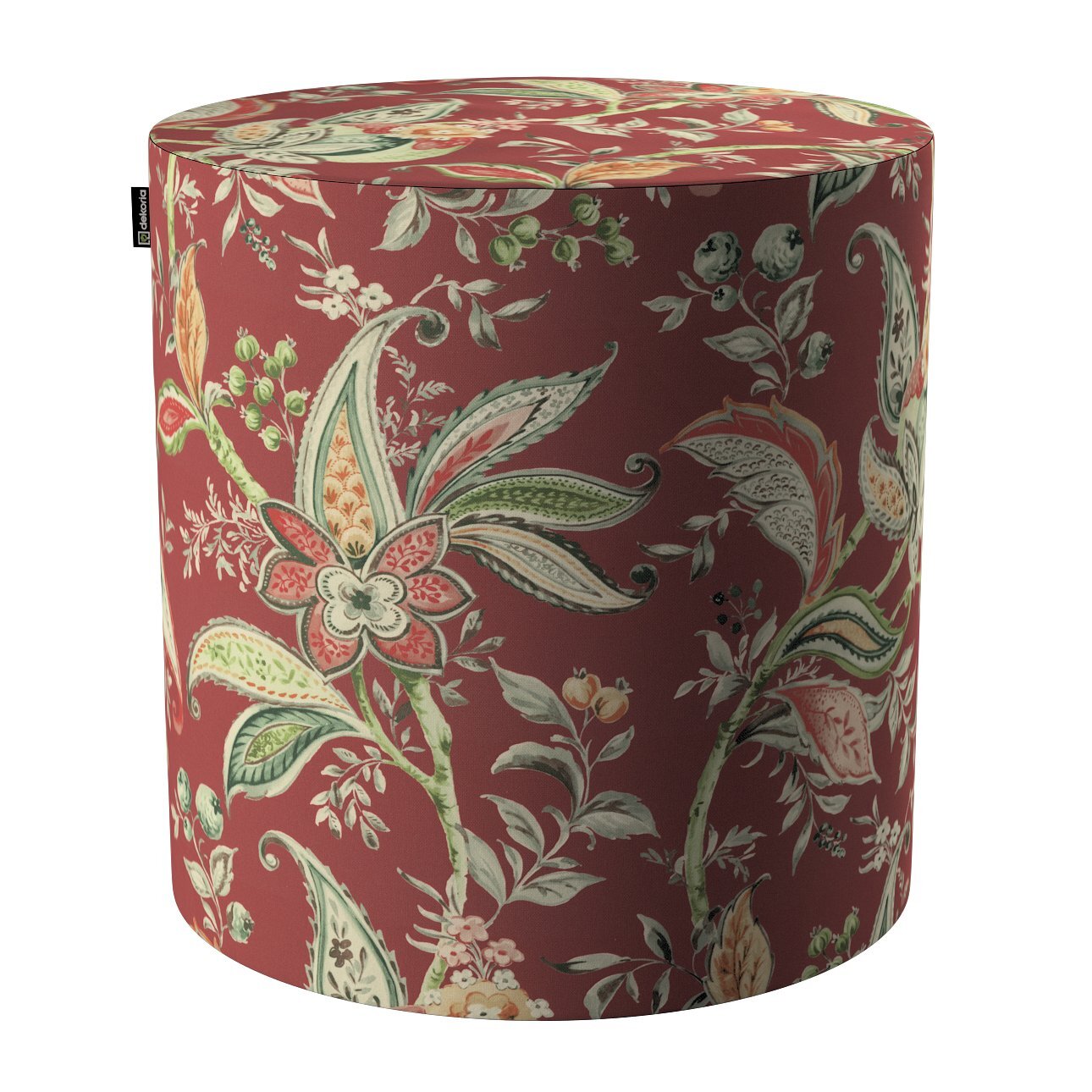 Pouf Barrel, rot, ø40 cm x 40 cm, Gardenia (142-12) günstig online kaufen
