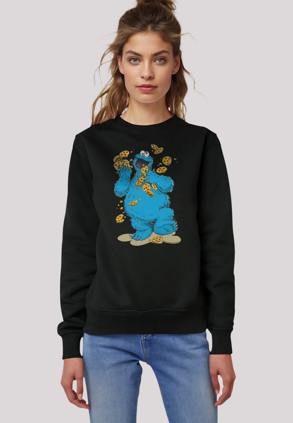 F4NT4STIC Sweatshirt "Sesamstraße Cookie Monster Cookies Everywere", Premiu günstig online kaufen