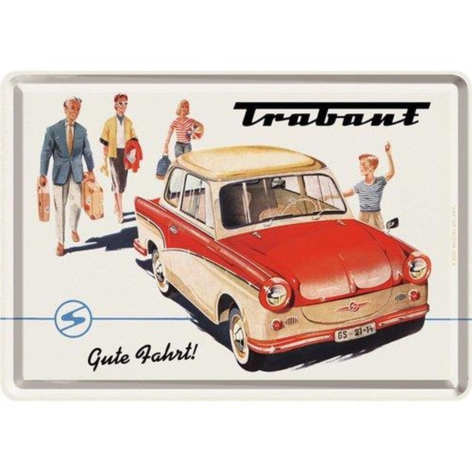 Nostalgic-Art Blechpostkarte - Trabant - Trabant Gute Fahrt günstig online kaufen