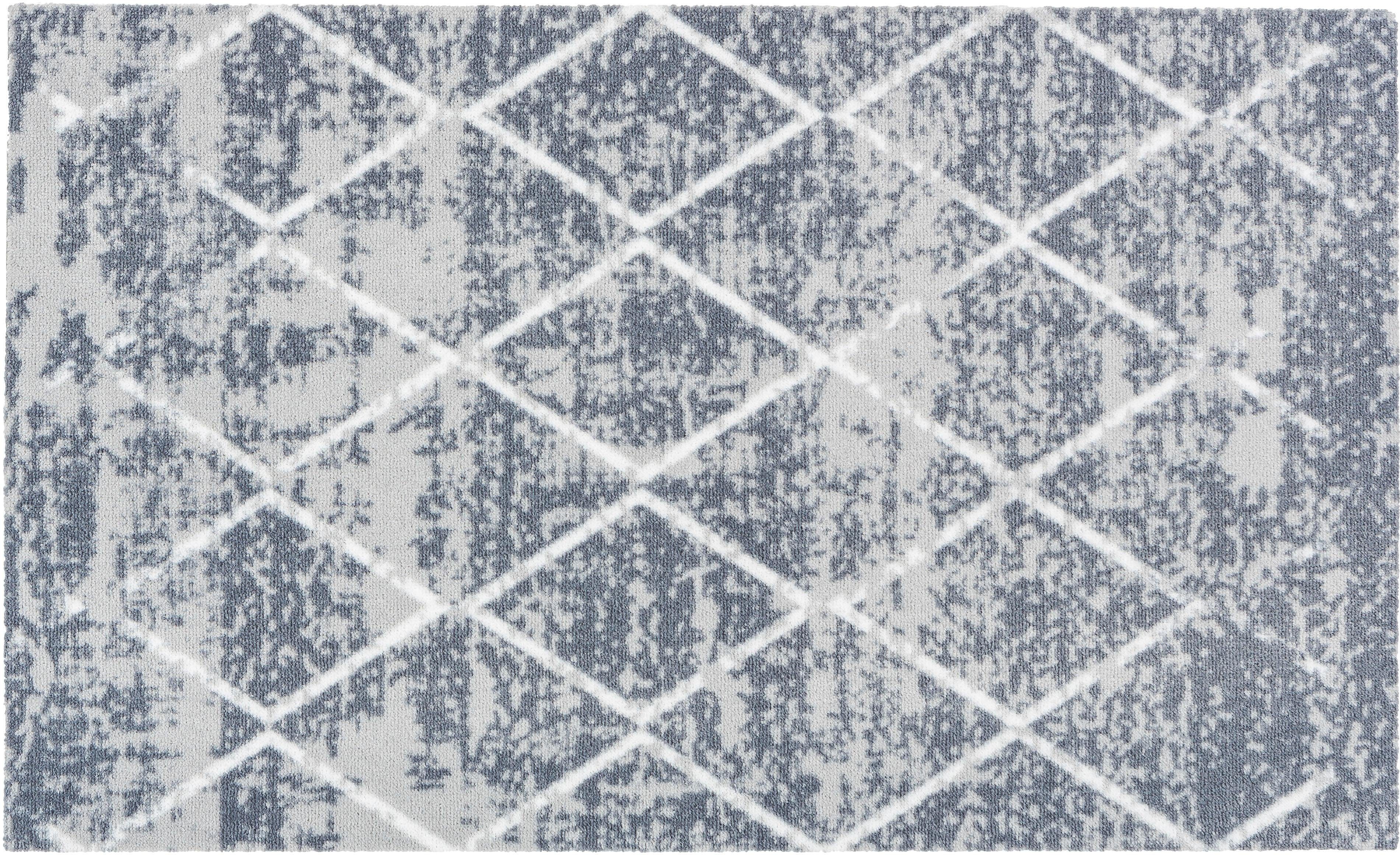 Astra Sauberlaufmatte Miabella 50 cm x 70 cm Rauten Grau günstig online kaufen