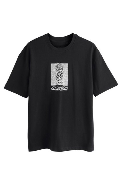 Next T-Shirt Langshirt 100 % Baumwolle Bandgrafik – Relaxed Fit (1-tlg) günstig online kaufen