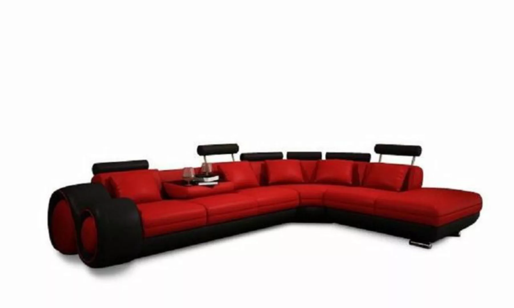 JVmoebel Ecksofa, Ecksofa Sofa Couch Polster Wohnlandschaft Leder Sofas L F günstig online kaufen