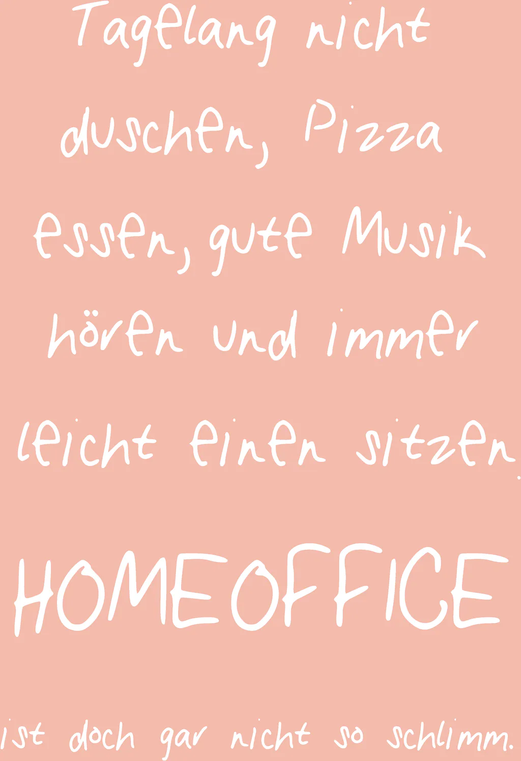 queence Metallbild "Homeoffice II", Schriftzüge-Schriftzug-Sprüche-Sprüche günstig online kaufen