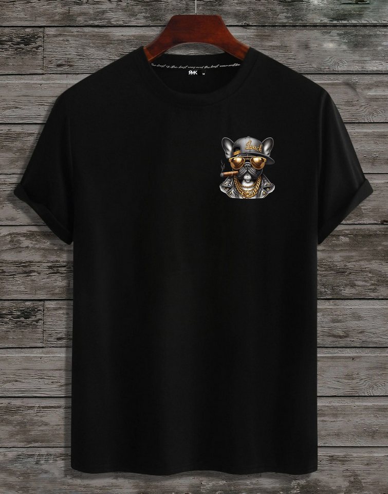 RMK Print-Shirt T-Shirt Herren Shirt Basic (Französische Bulldogge Bully So günstig online kaufen