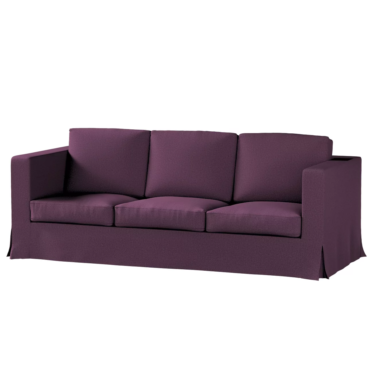 Bezug für Karlanda 3-Sitzer Sofa nicht ausklappbar, lang, pflaume, Bezug fü günstig online kaufen