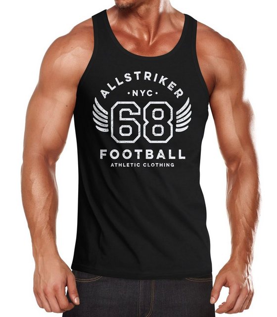 Neverless Tanktop Herren Tank-Top College Design Schriftzug NYC 68 Football günstig online kaufen