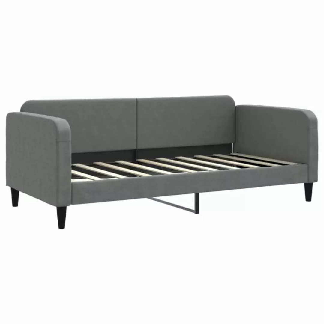 vidaXL Bett Tagesbett Dunkelgrau 90x190 cm Stoff günstig online kaufen