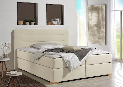 Home affaire Boxspringbett "Manchester", 5 Breiten, 3 Ausführungen, 2 Härte günstig online kaufen