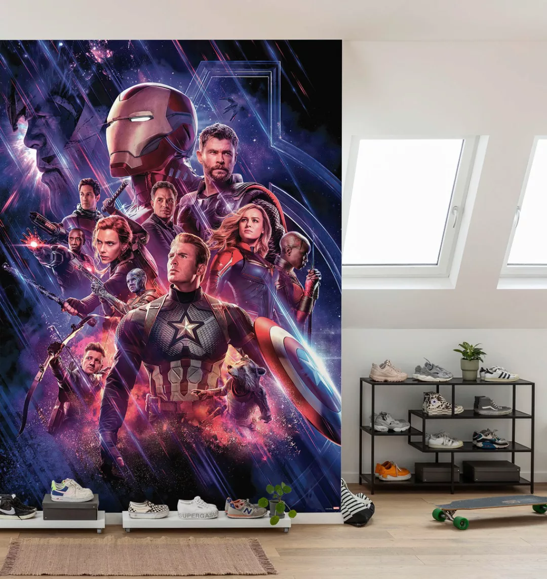 Komar Fototapete »Avengers-Endgame-Movie-Poster - Größe 184 x 254 cm«, bedr günstig online kaufen