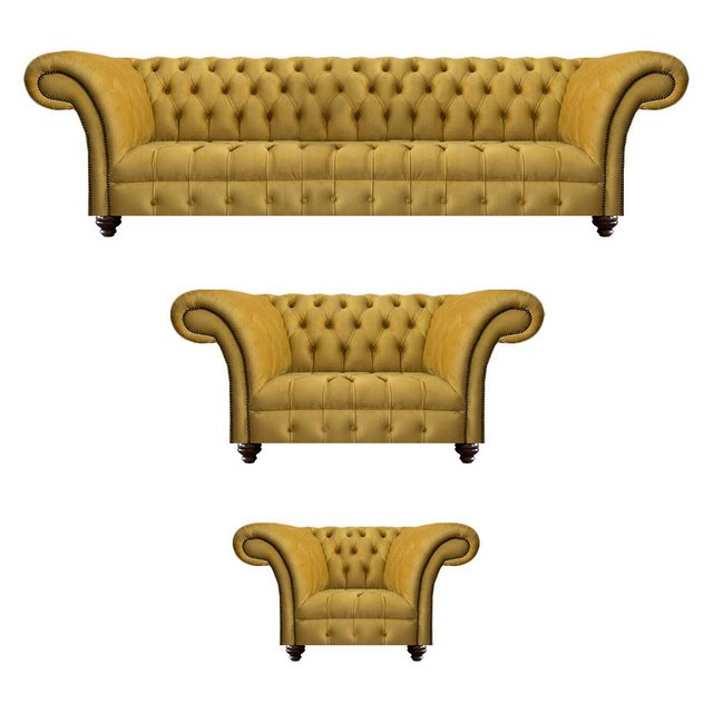 JVmoebel Chesterfield-Sofa Sofagarnitur Couch Polster Chesterfield Modern D günstig online kaufen