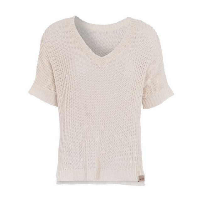 Knit Factory Strickpullover Daisy Strickpullover V-Ausschnitt Beige 36/44 ( günstig online kaufen