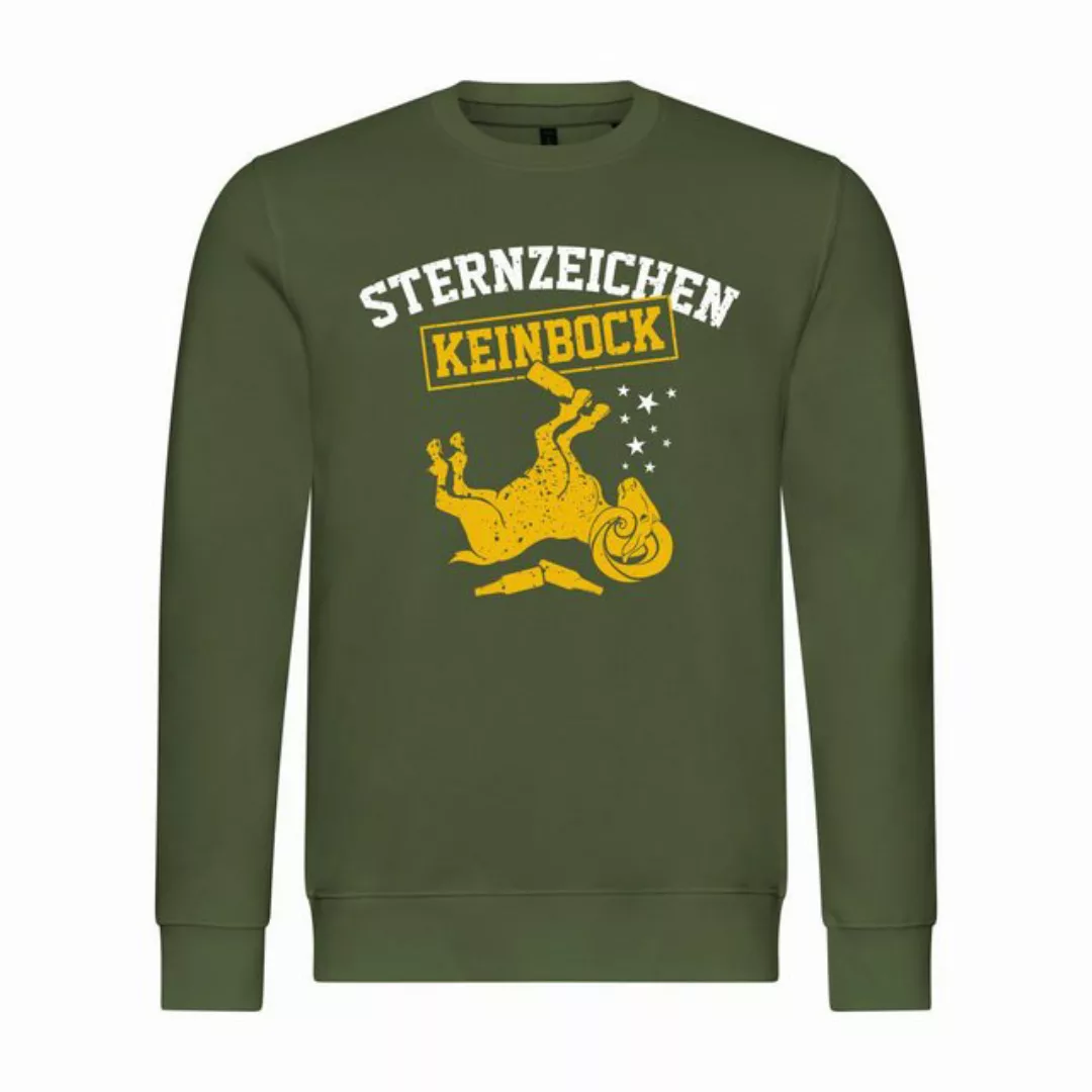 deinshirt Rundhalspullover Herren Pullover Sternzeichen KEIN BOCK Mit Print günstig online kaufen