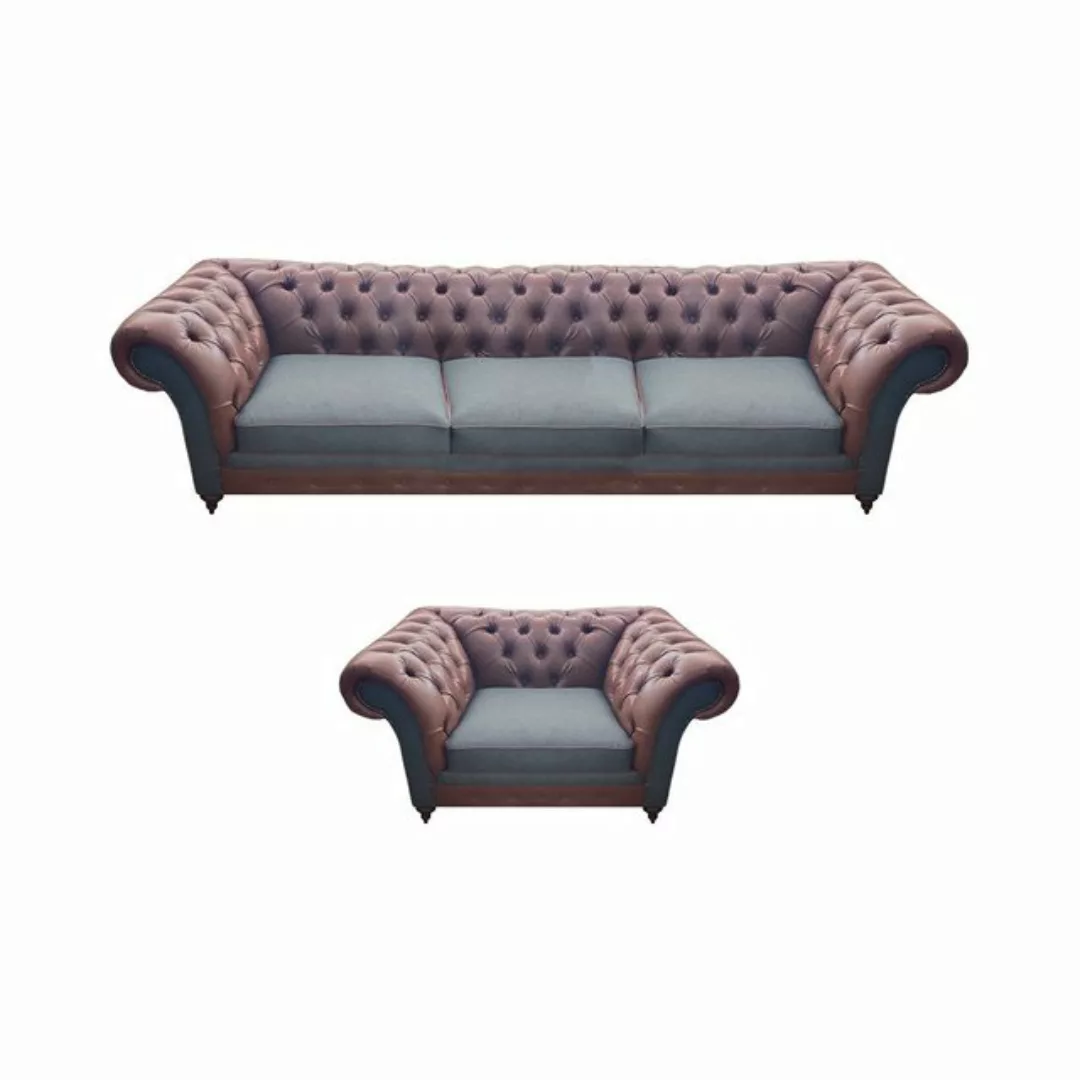 JVmoebel Chesterfield-Sofa Moderne Designer Sofagarnitur Polster Set Luxus günstig online kaufen