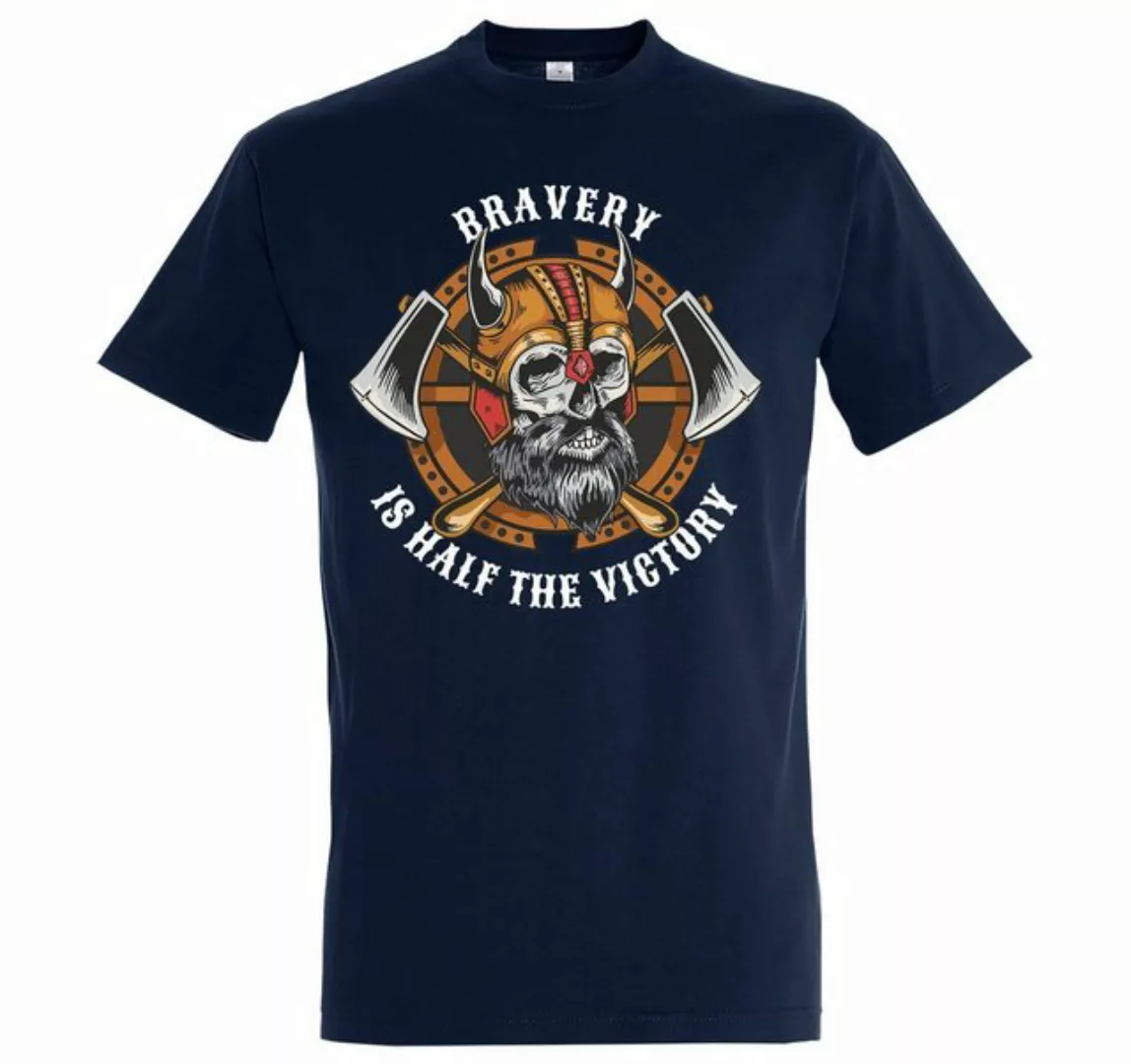 Youth Designz T-Shirt "Bravery Is The Half Of Victory" Herren Shirt mit tre günstig online kaufen