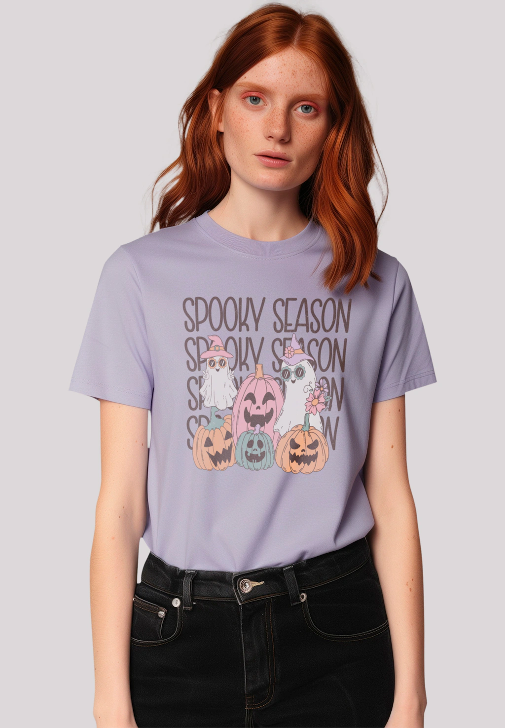 F4NT4STIC T-Shirt "Retro Halloween Spooky Season October", Premium Qualität günstig online kaufen