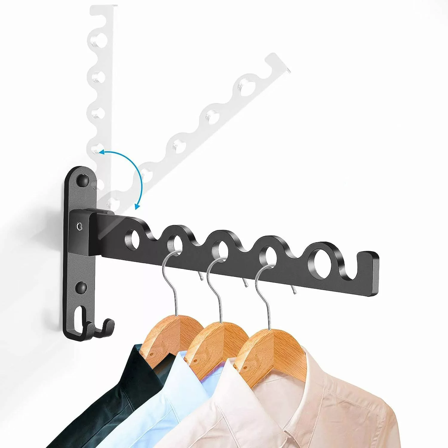 NUODWELL Wäscheständer Wand Kleiderständer Klappbar Kleiderbügel günstig online kaufen